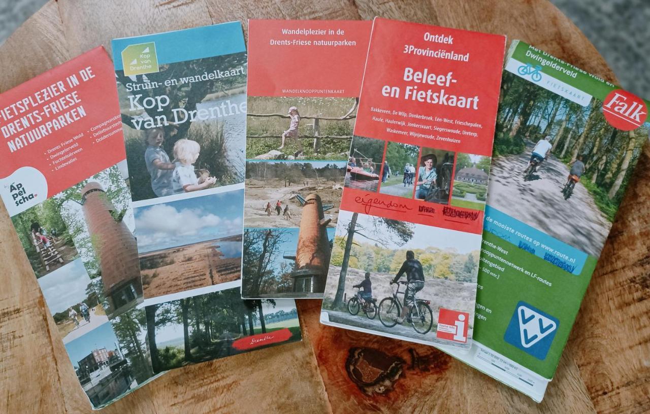 4P Chalet Tolve: Cycling Retreat Near Drents Friese Wold Nature Reserve Oosterwolde  Exterior photo